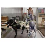 GROUP OF 2 REPLICATED PAINTED PONIES