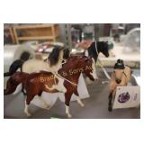 GROUP OF 4 VINTAGE BREYER MODEL HORSES