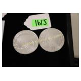 GROUP OF 2 - ONE OUNCE SILVER ROUNDS