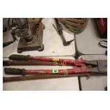 GROUP OF 2 PAIR OF USED BOLT CUTTERS
