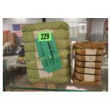 GROUP OF 2 SMALL COTTON BALES FROM PLAINS COTTON