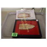 NATIVE AMERICAN ARCHAIC BLADE 5" X 2" FOUND IN