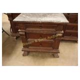 CONTEMPORARY DRESSER AND MATCHING END TABLE