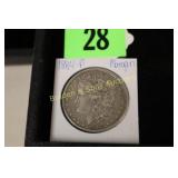 US 1884-P MORGAN SILVER DOLLAR