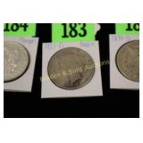 US 1927-D PEACE SILVER DOLLAR