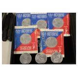 GROUP OF 8 COMMEMORATIVE US OLYMPIC MEDALLIONS