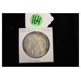 US 1889-P MORGAN SILVER DOLLAR.