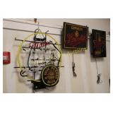 GROUP OF 3 USED BEER ADVERTISING SIGNS,