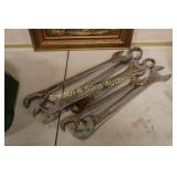 GROUP OF 7 LARGE WRENCHES