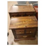 GROUP OF 2 CONTEMPORARY NIGHTSTANDS