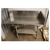 STAINLESS STEEL 52" X 30" TABLE.