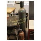 GROUP OF 2 USED GAS BOTTLES.