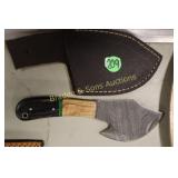 NEW CUSTOM MADE 7" DAMASCUS STEEL SKINNER