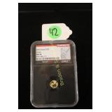 NGC GRADED MS70 CHINESE 2023- 10Y GOLD COIN.