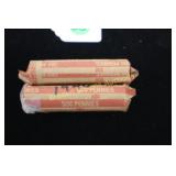 GROUP OF 50 1944 AND 50 1946 US WHEAT PENNIES.