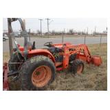 USED KABOTA L4330 4X4 TRACTOR WITH LA853