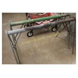 GROUP OF 2 CUSTOM MADE STEEL SAW HORSES