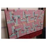 CUSTOM MADE 70" X 88" QUILT.