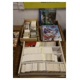 GROUP OF ASSTD SPORTS CARDS A ND FIGURINES.