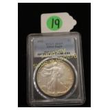 PCGS GRADED MS69 1991 AMERICAN SILVER EAGLE.