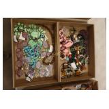 GROUP OF 2 BOXES OF ASSTD COSTUME JEWELRY.