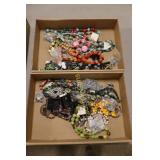 GROUP OF 2 BOXES OF ASSTD COSTUME JEWELRY.