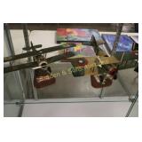 GROUP OF 2 MINIATURE ANTIQUE REPLICA DECORATIVE