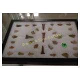 GROUP OF 33 NATIVE AMERICAN ARTIFACTS FOUND IN