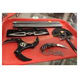 TRAY OF MISC KNIVES, ETC.