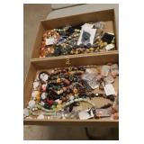 GROUP OF 2 BOXES OF ASSTD COSTUME JEWELRY