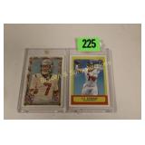 GROUP OF 2 C J STROUD FOOTBALL CARDS.