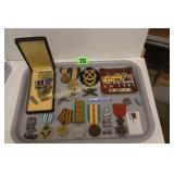 GROUP OF ASSTD US MILITARY MEDALS ETC.