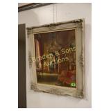 FRAMED 21" X 17" VINTAGE PRINT.