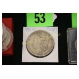 US 1890-O MORGAN SILVER DOLLAR,.