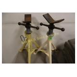 GROUP OF 2 PIPE STANDS.