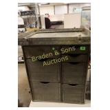 VINTAGE MILITARY TRAVEL TRUNK.