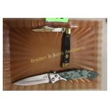 GROUP OF 2 NEW FOLDING POCKET KNIVES.