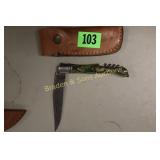 CUSTOM MADE 8.5" DAMASCUS STEEL FOLDING