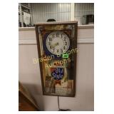 VINTAGE OLD STYLE ADVERTISING WALL CLOCK