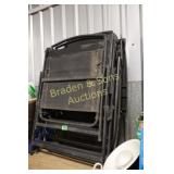 GROUP OF 4 USED FOLDING OUTDOOR CHAIRS.