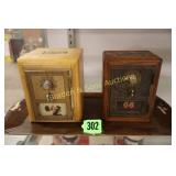 GROUP OF 2 ANTIQUE POST OFFICE BOX DOORS IN