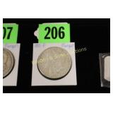 US 1891-P MORGAN SILVER DOLLAR.