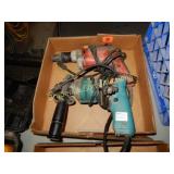 USED MAKITA MODEL 6303H DRILL AND USED MILWAUKEE