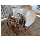 USED LIKE NEW 125 GALLON SPRAYER, MOUNTS ON 3