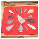 GROUP OF 15 CHOICE NATIVE AMERICAN ARTIFACTS,