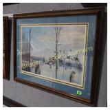 FRAMED 18X23" ARTIST SIGNED GENE BORRELL LIMITED