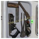 TRAY OF ANTIQUE TOOLS