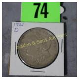 US 1921-D MORGAN SILVER DOLLAR