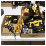 GROUP OF 3 BOXES OF DEWALT BATTERY OPERATED