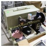USED SEARS PORTABLE SEWING MACHINES W/ ACCS.